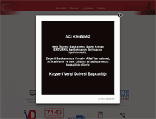Tablet Screenshot of kayserivdb.gov.tr
